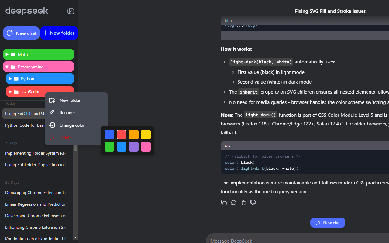 Manage workflow screenshot